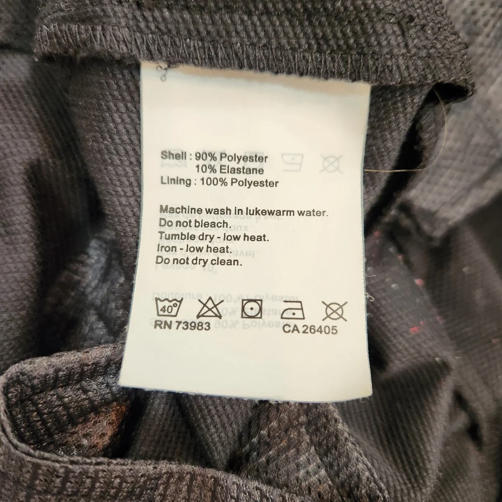 Helly Hansen Pants Mens 38x31 Black Performance Wear Hiking Stretch *China - Picture 7 of 13